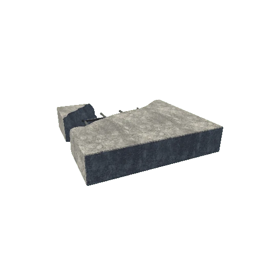 Concrete Block Broken 2 Type 4 Moveable